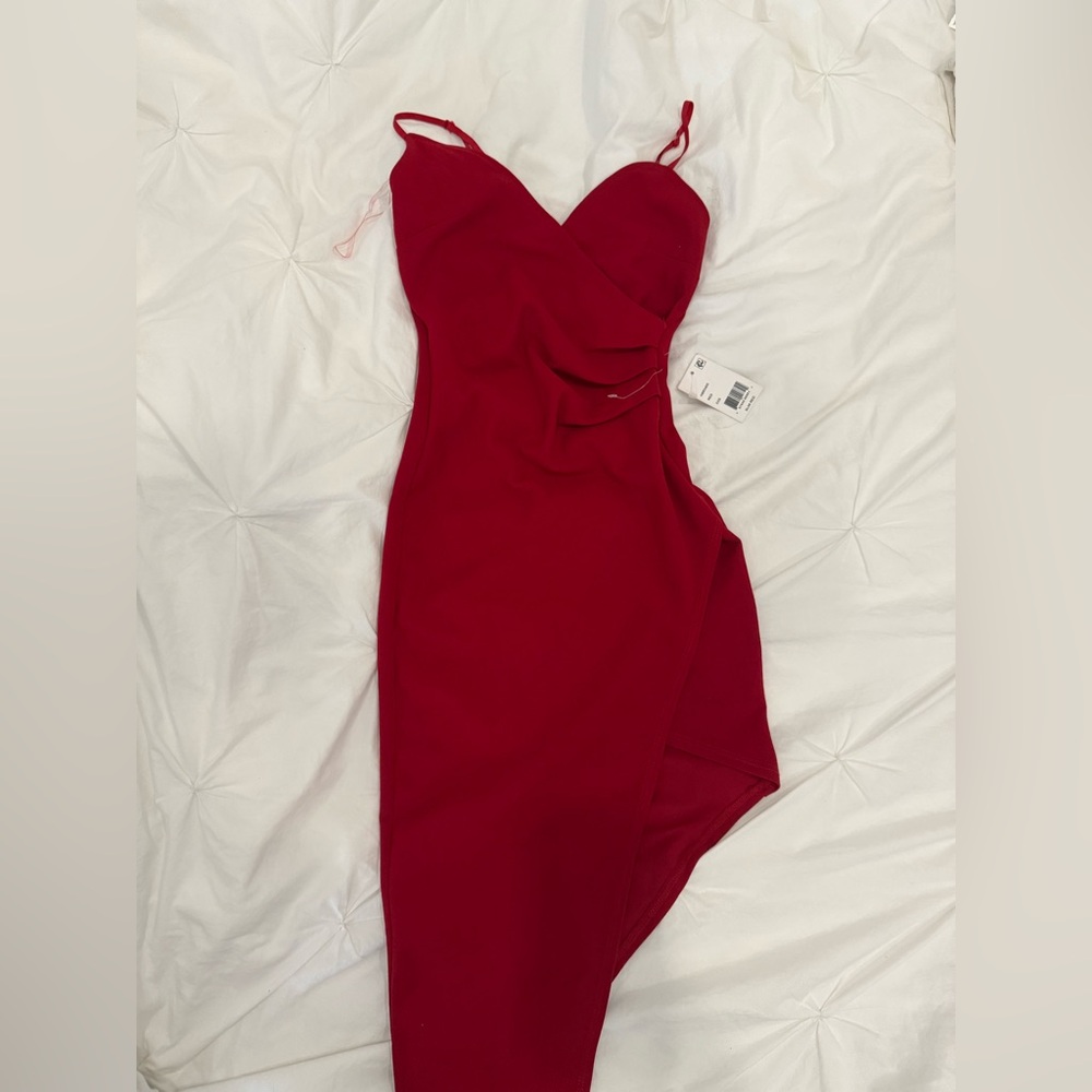 Red XXS slim red dress